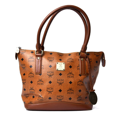 MCM Visetos Tote Cognac 1 of 4