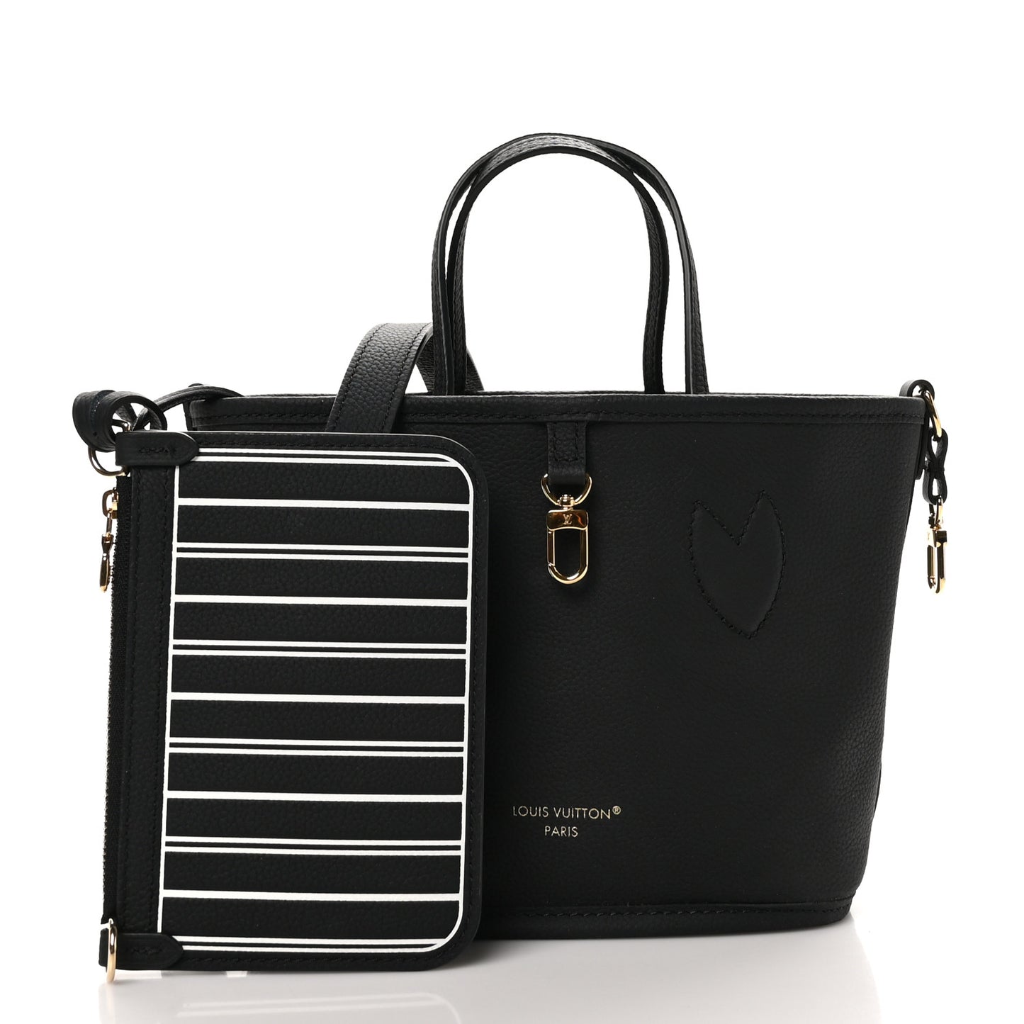 Monogram Neverfull Inside Out Bandouliere BB Black