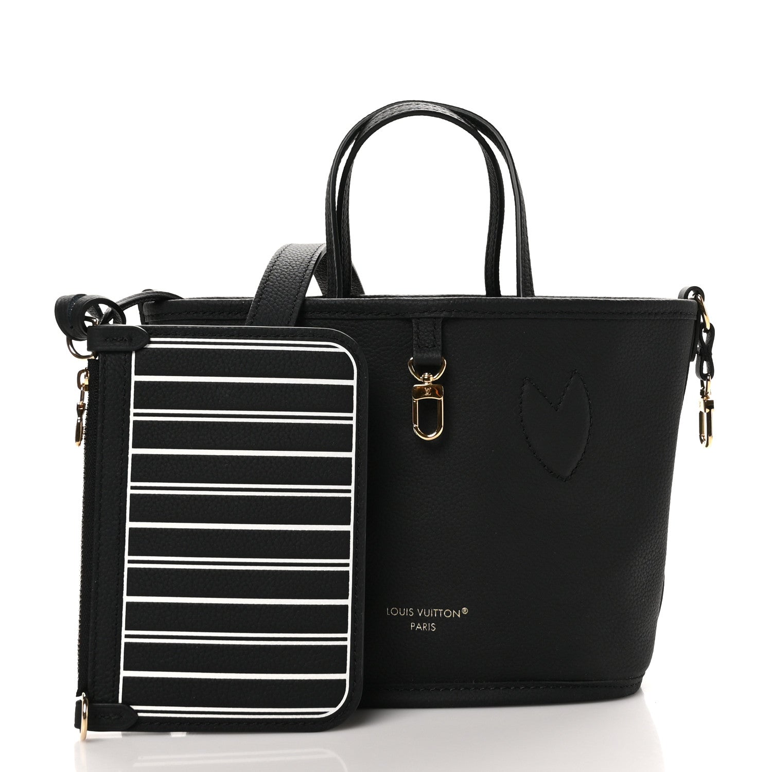 Louis Vuitton Monogram Neverfull Inside Out Bandouliere BB Black 5 of 16