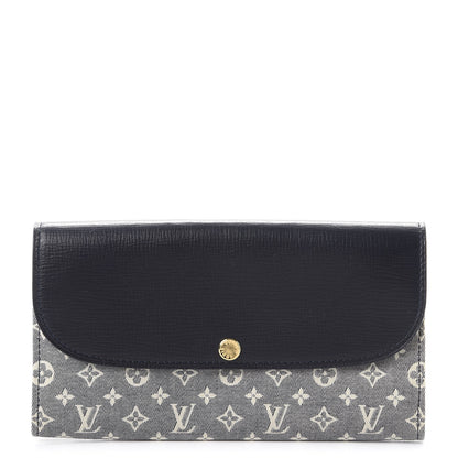 Louis Vuitton Mini Lin Wallet Navy 1 of 7