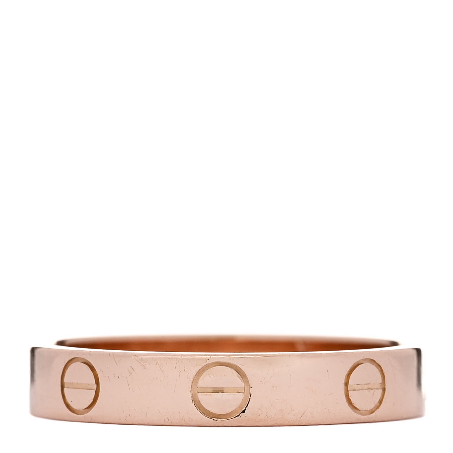 Cartier 18K Pink Gold 3.5mm LOVE Wedding Band Ring 56 7.5 3 of 4
