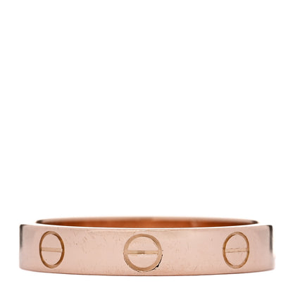 Cartier 18K Pink Gold 3.5mm LOVE Wedding Band Ring 56 7.5 3 of 4