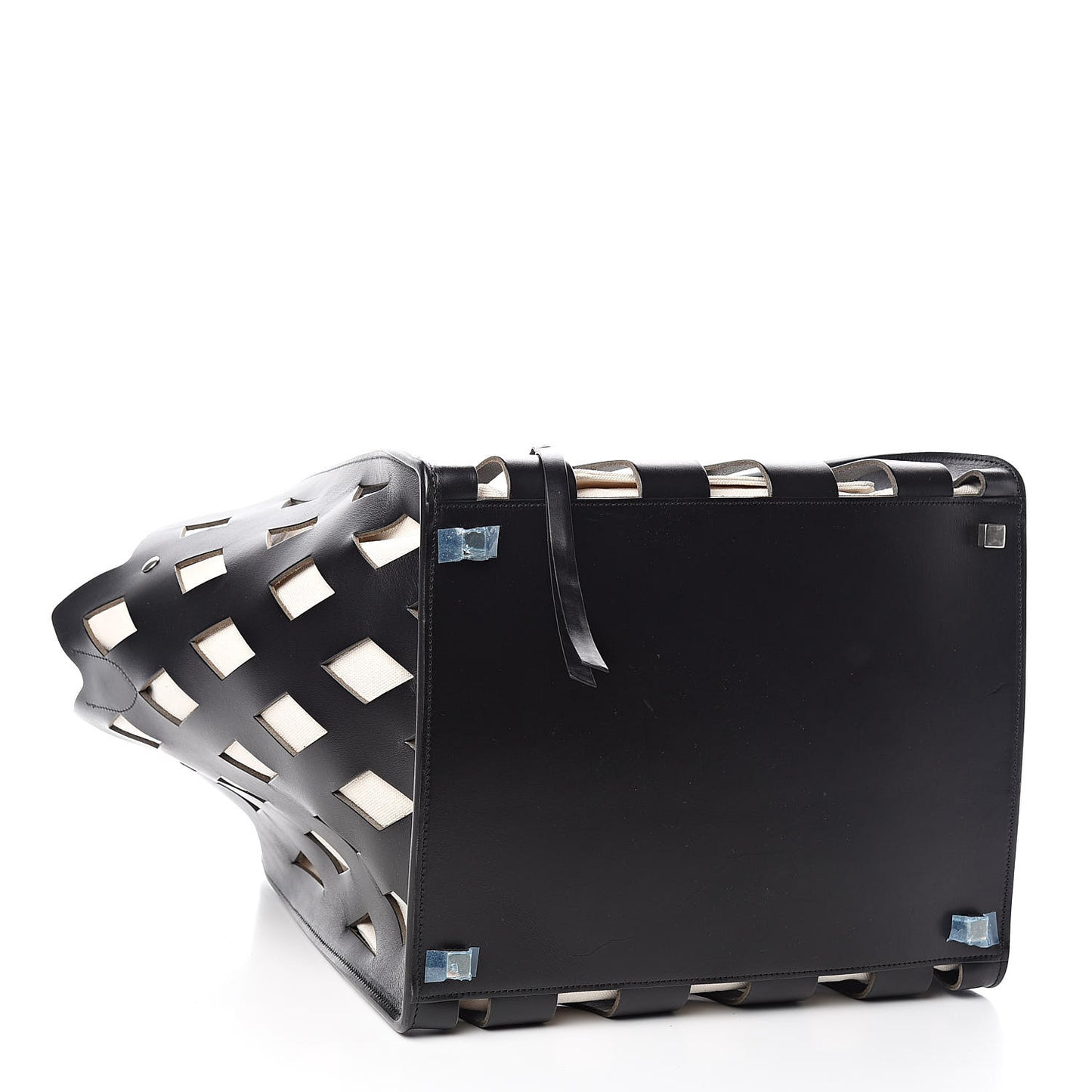 Calfskin Medium Cutout Phantom Luggage Black
