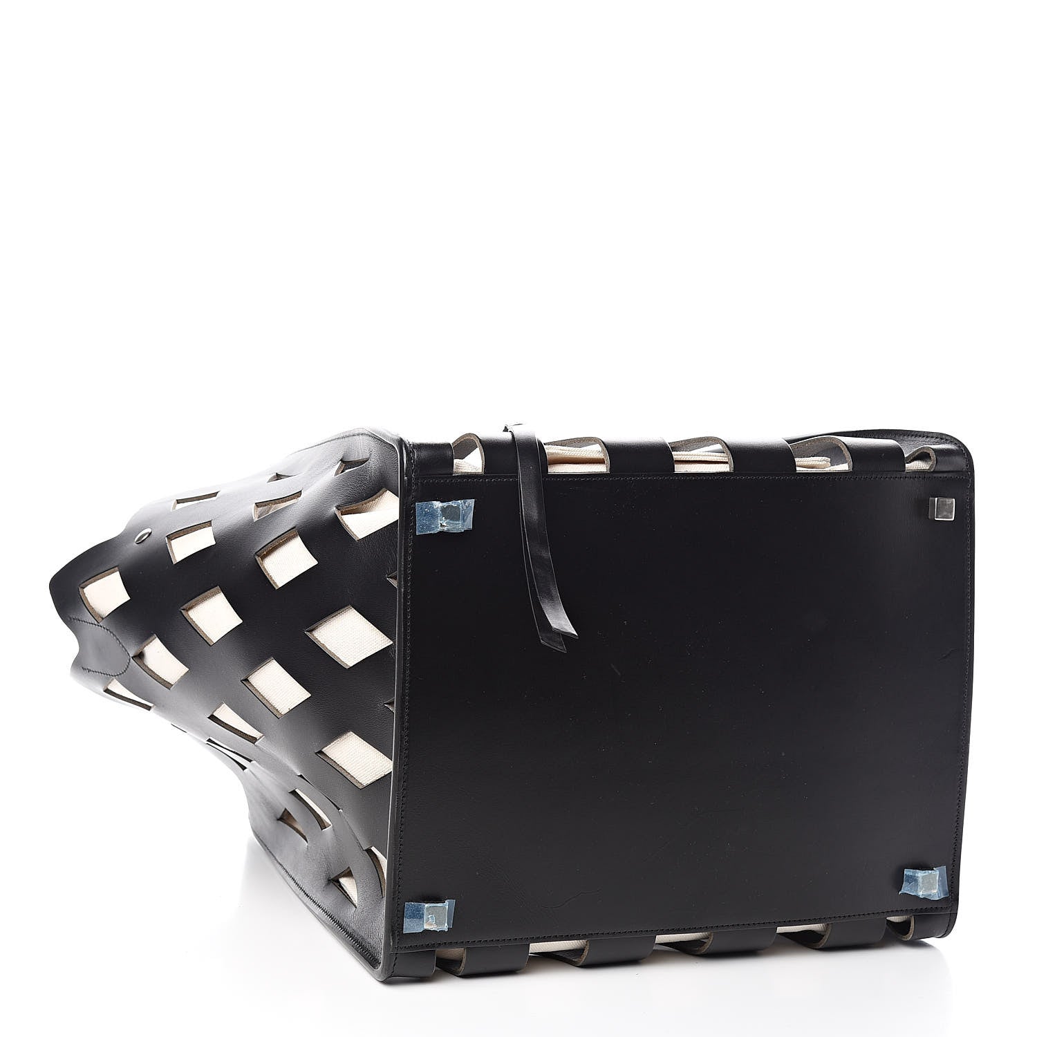 Celine Calfskin Medium Cutout Phantom Luggage Black 4 of 10