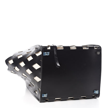 Celine Calfskin Medium Cutout Phantom Luggage Black 4 of 10