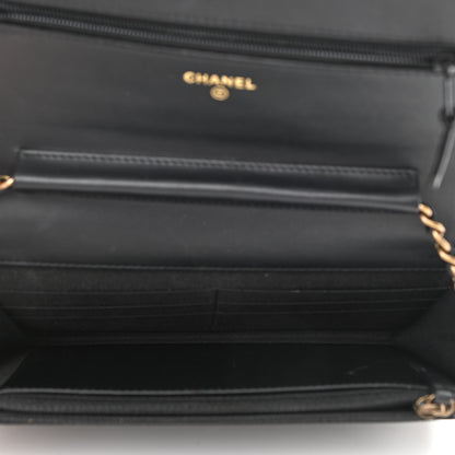 Chanel Caviar Quilted Boy Wallet On Chain WOC Black 5 of 11