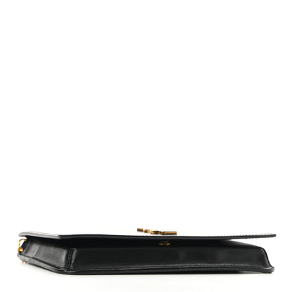 Saint Laurent Smooth Calfskin Monogram Phone Holder Crossbody Black 4 of 9
