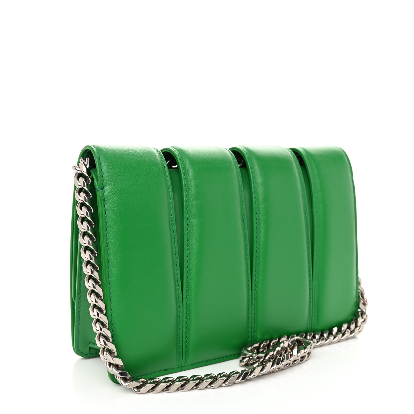 Calfskin Small Slash Bag Bright Green