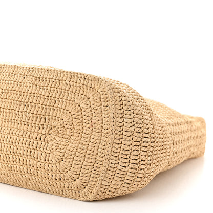 Saint Laurent Raffia Monogram Hobo Naturale 10 of 10
