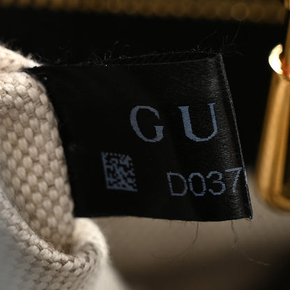 Gucci Jacquard Denim GG Monogram Small Jackie 1961 Hobo Black Ivory 7 of 11