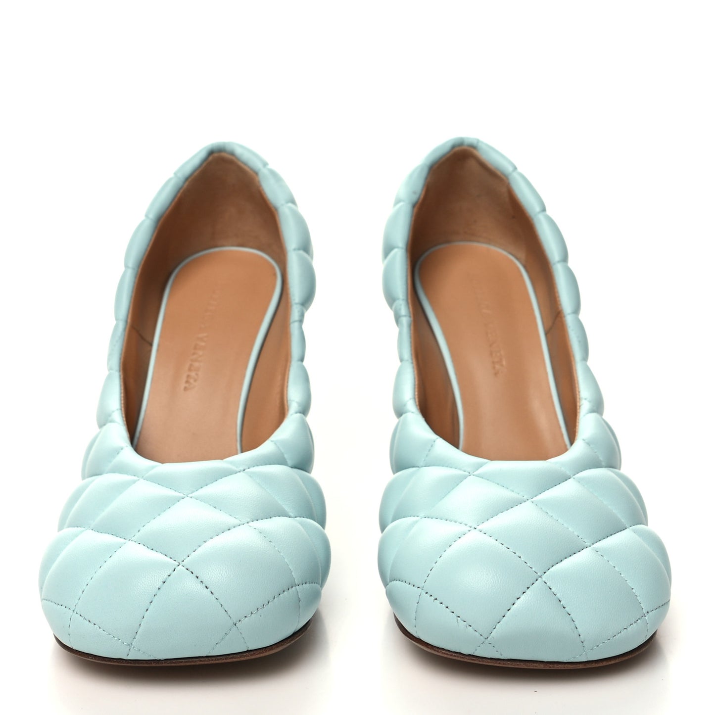 Nappa Matelasse Padded Dream Pumps 37.5 Topazio
