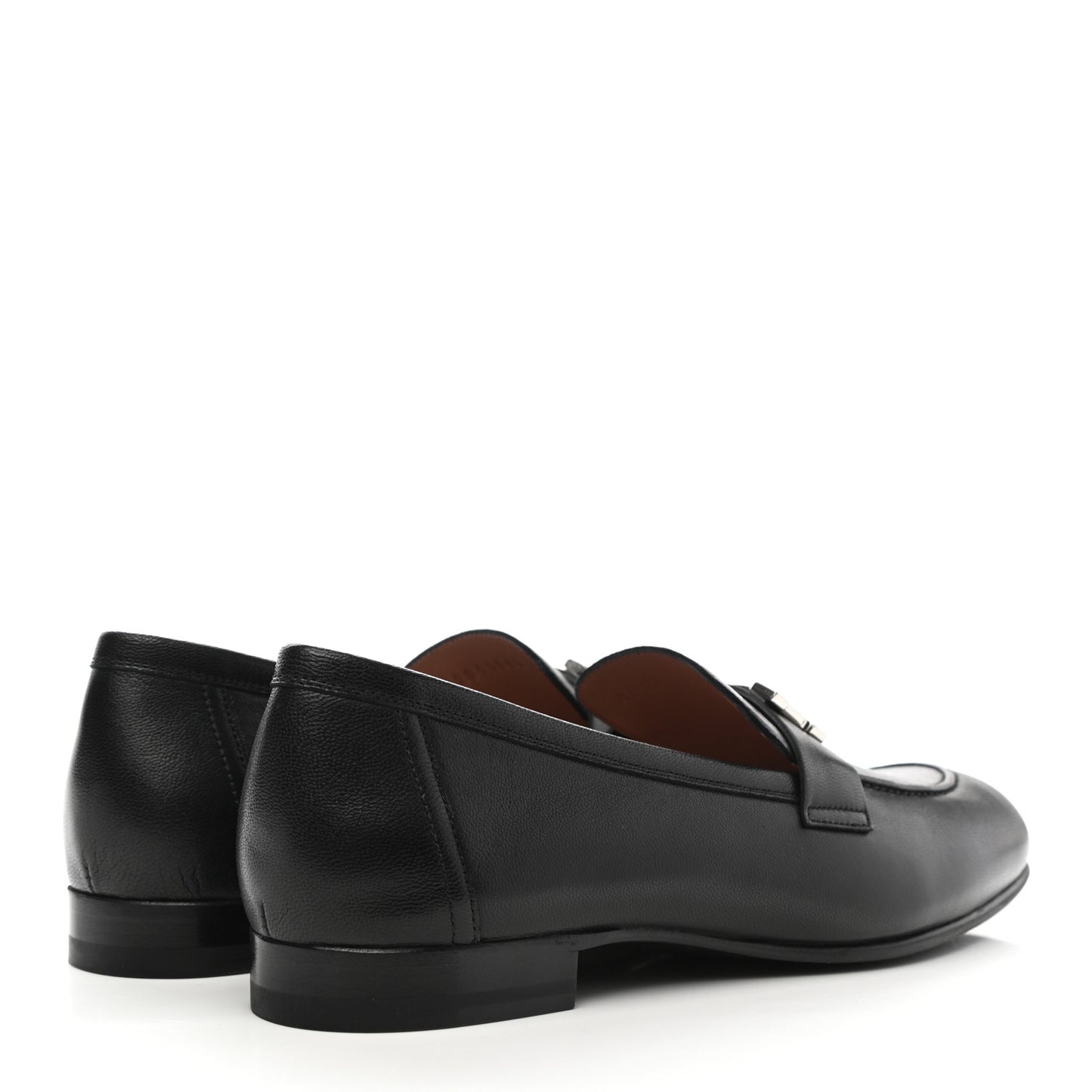 Goatskin Womens Paris Loafers 38 Black