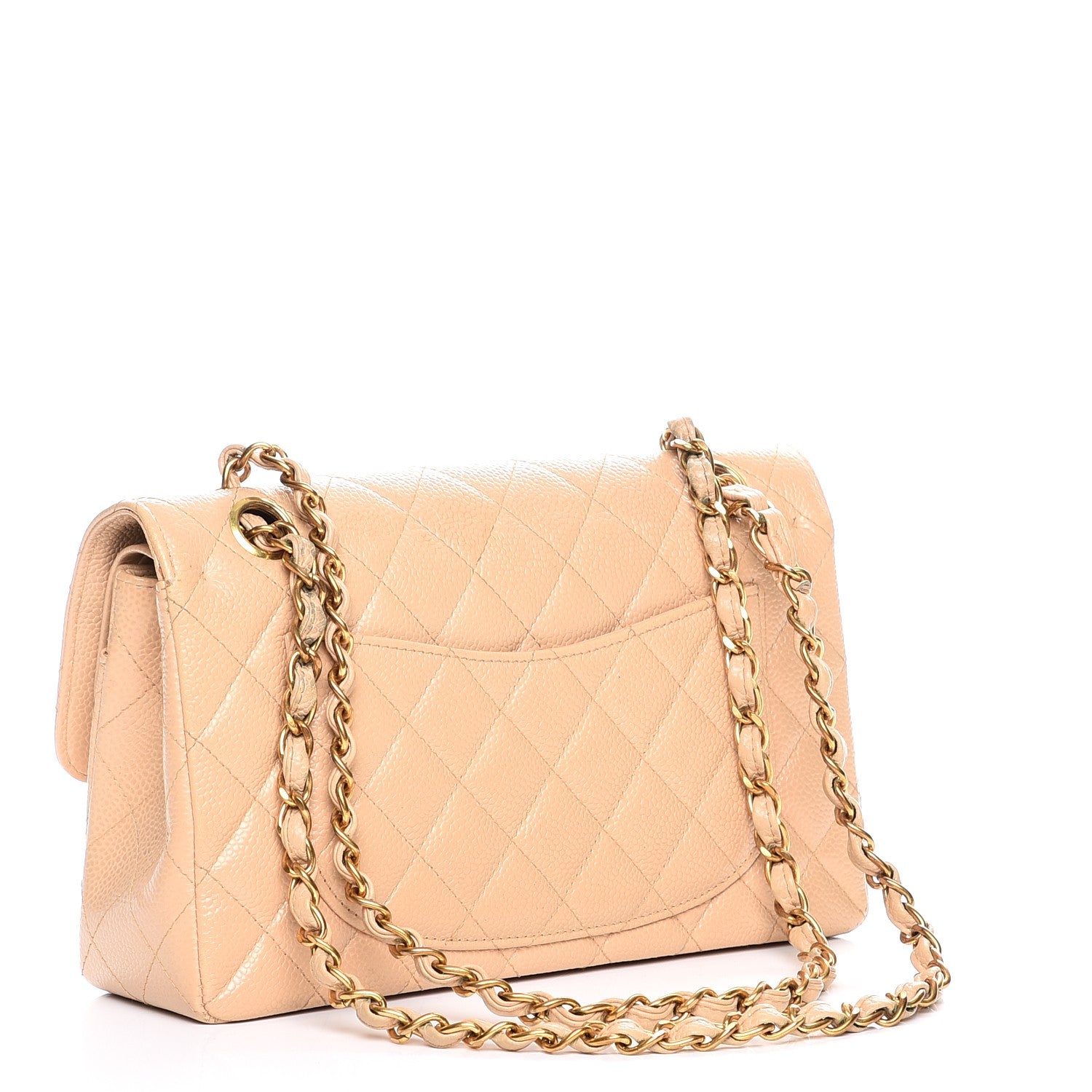 Chanel Caviar Quilted Small Double Flap Beige 4 of 13