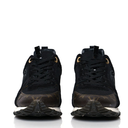Louis Vuitton Suede Monogram Run Away Sneakers 37 Black 2 of 8