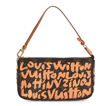 Louis Vuitton Monogram Graffiti Pochette Accessories Peach 1 of 9