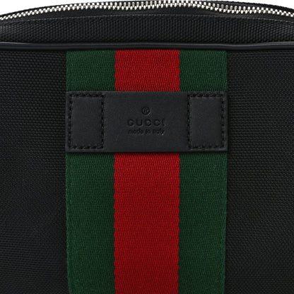 Gucci Canvas Web Slim Belt Bag Black 8 of 10