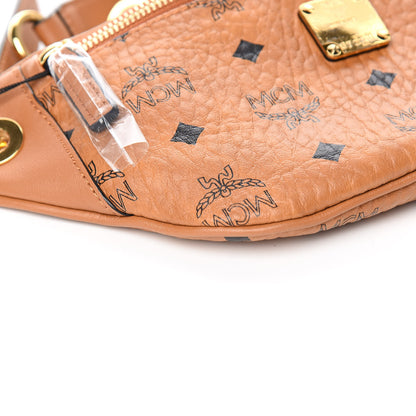 MCM Visetos Stark Belt Bag Cognac 8 of 10