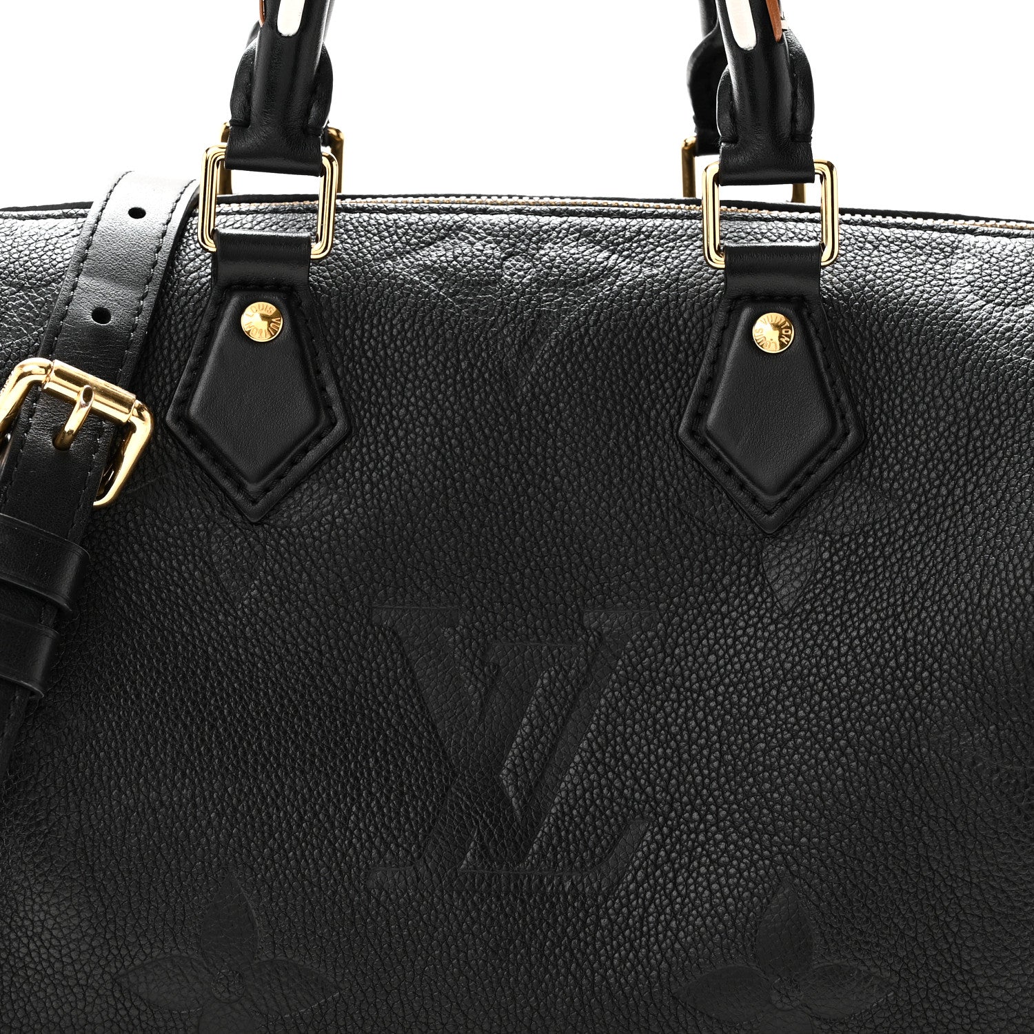 Louis Vuitton Empreinte Monogram Giant Wild At Heart Speedy Bandouliere 25 Black 7 of 9