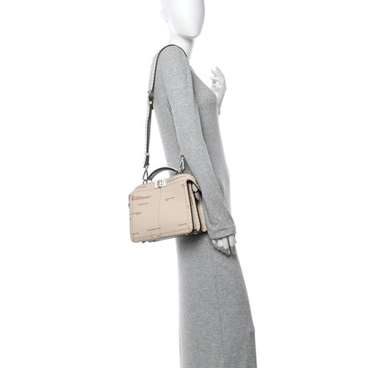Fendi Cuoio Romano Vitello Cover Glazed Mini Peekaboo I SEE U Iconic Satchel Cameila 2 of 10