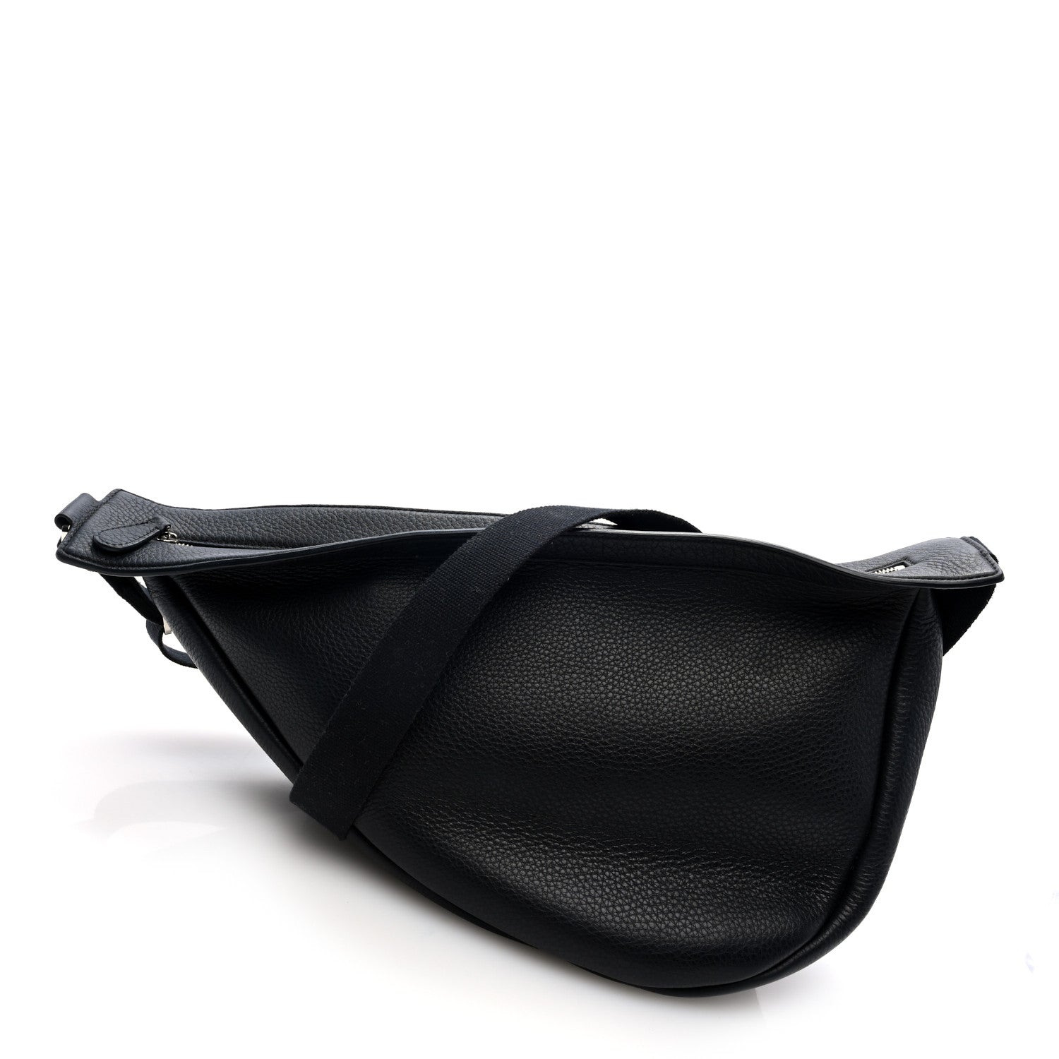 The Row Grained Calfskin Large Slouchy Banana Bag Black 1 of 9