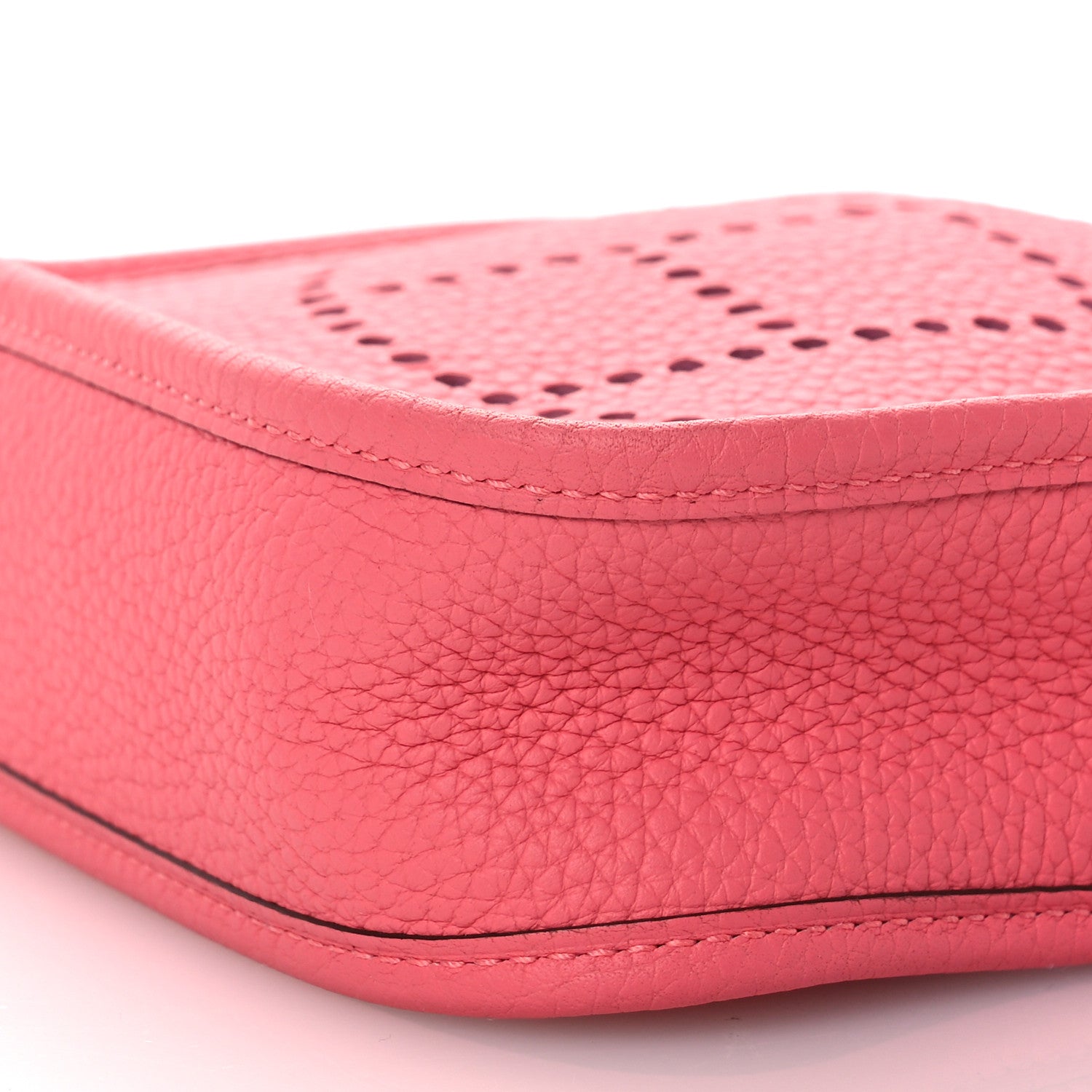 Hermes Taurillon Clemence Amazone Evelyne TPM Rose Azalee Rouge