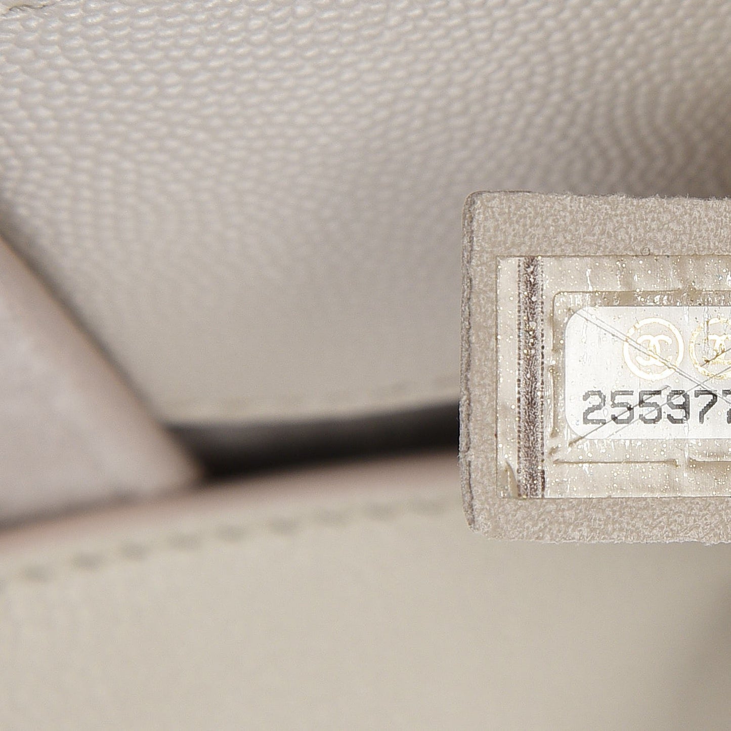 Caviar Large Studded Deauville Tote Beige