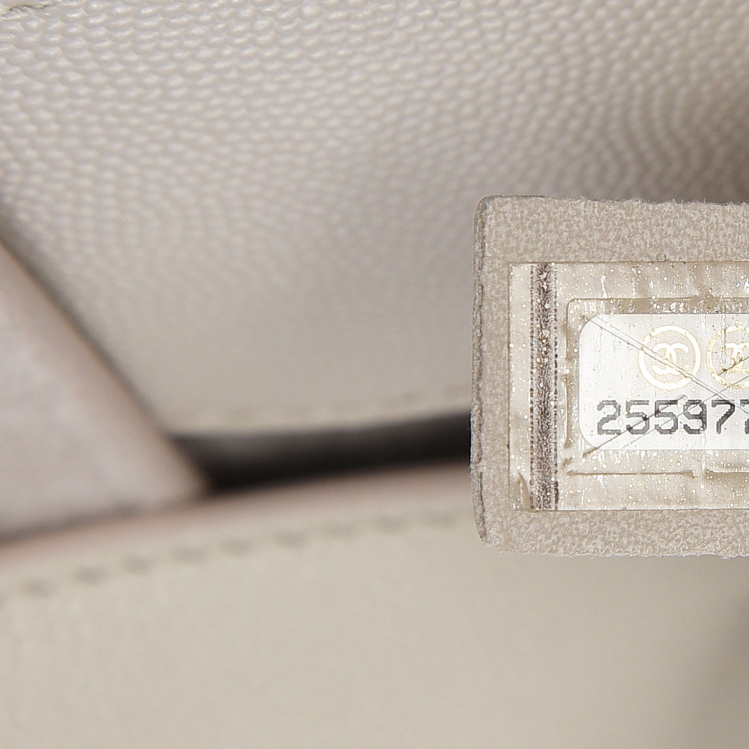Chanel Caviar Large Studded Deauville Tote Beige 7 of 13
