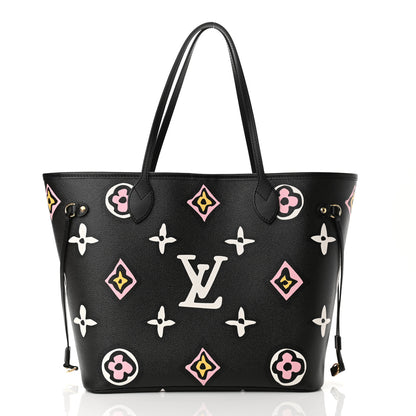 Louis Vuitton Monogram Giant Wild At Heart Neverfull MM Black 3 of 10