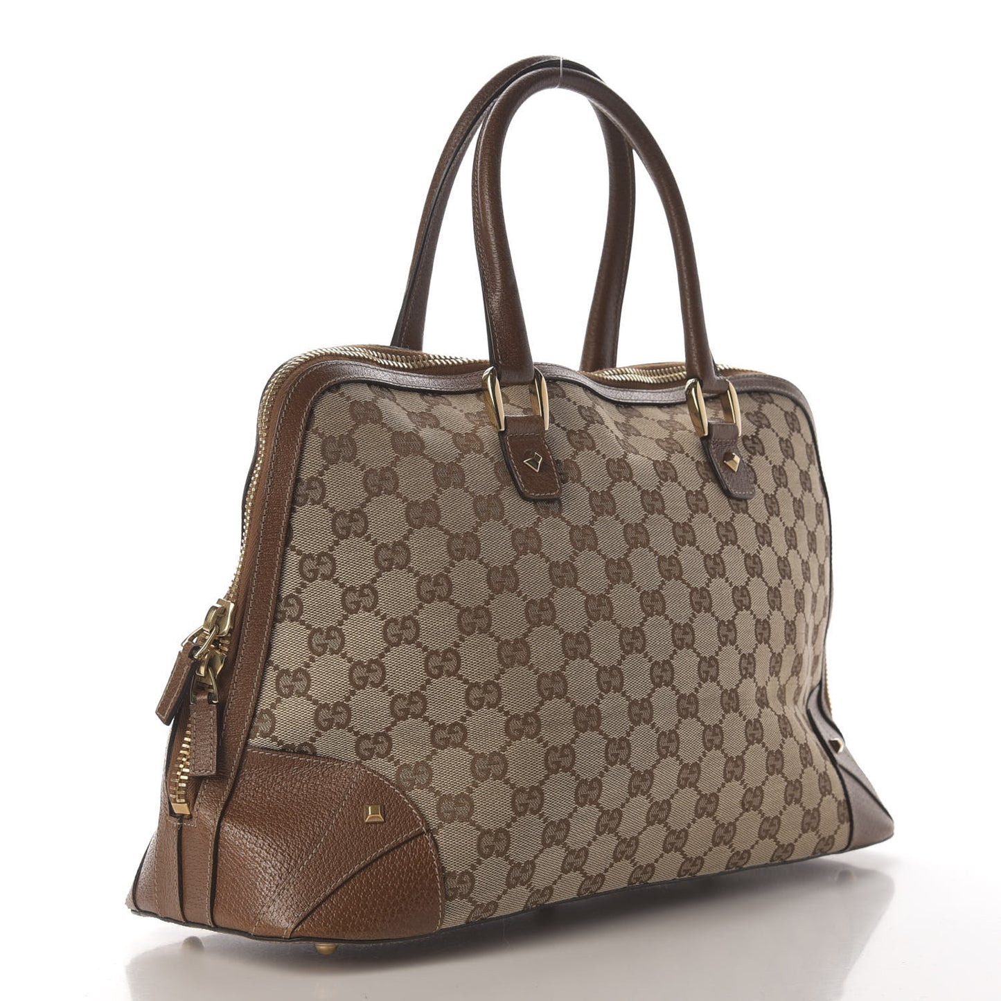 Monogram Top Handle Bag Maple Brown