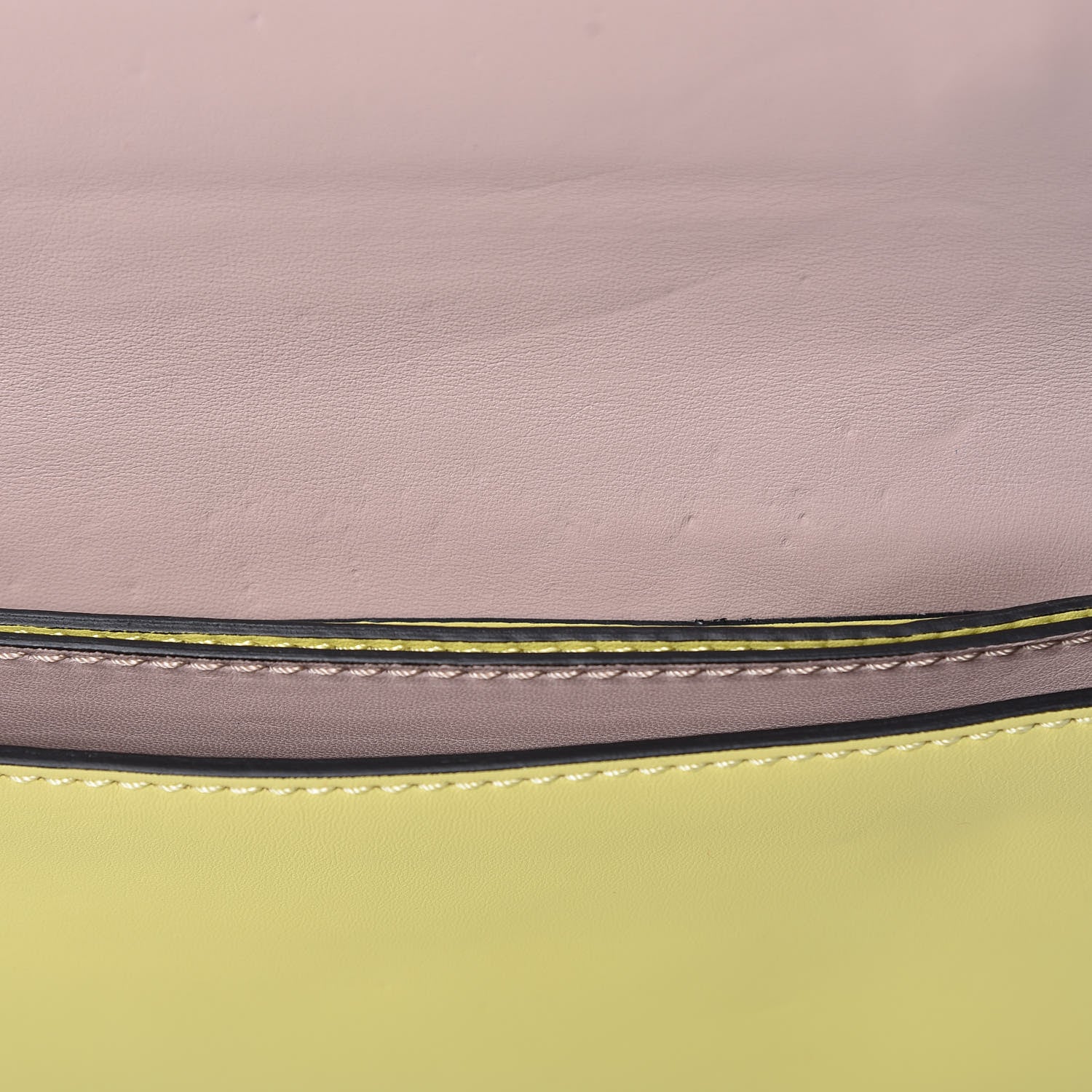 Valentino Garavani Nappa Monochrome Rockstud Wristlet Clutch Soft Yellow 8 of 11