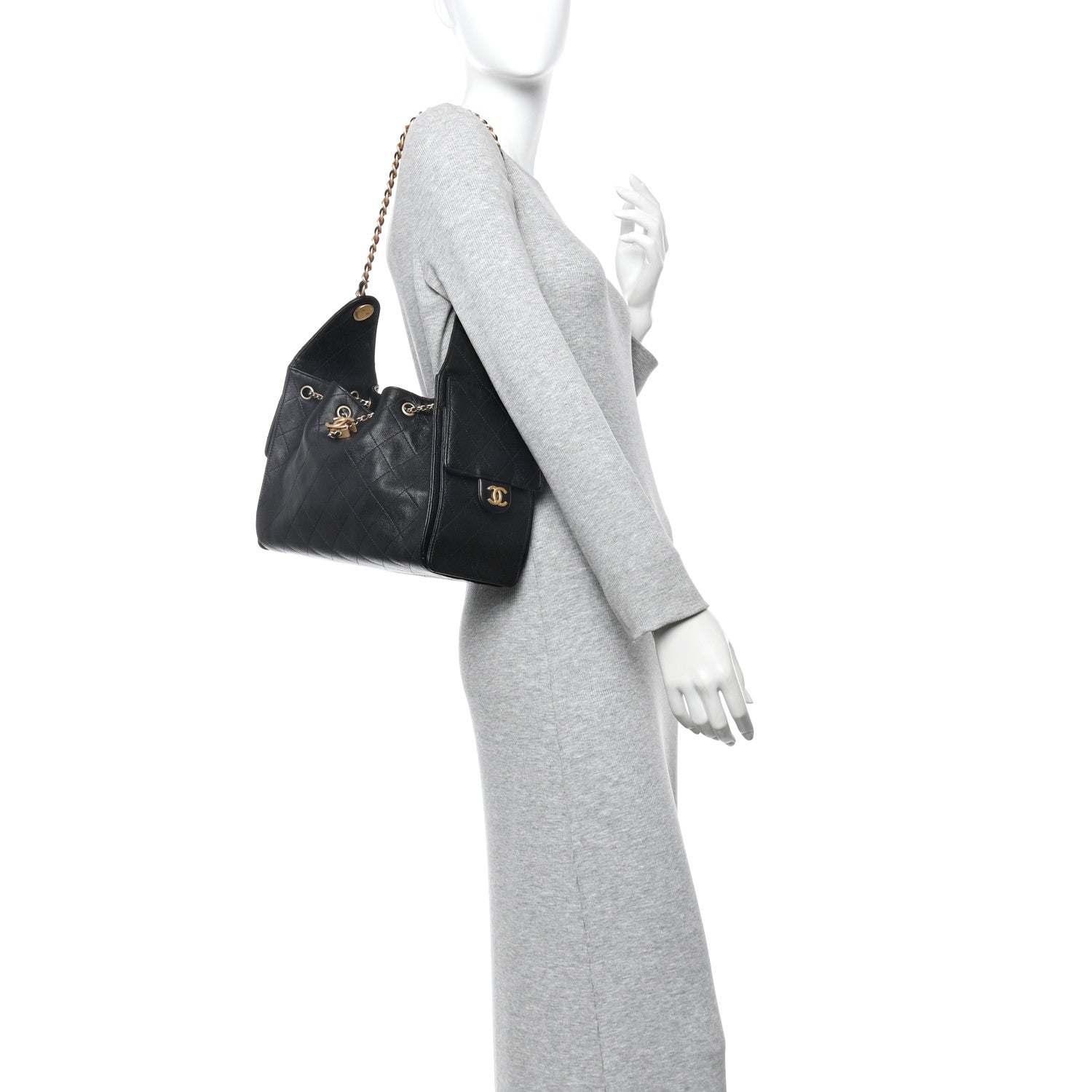 Chanel Caviar Quilted Small Chanel 25 Handbag Black 2 of 10