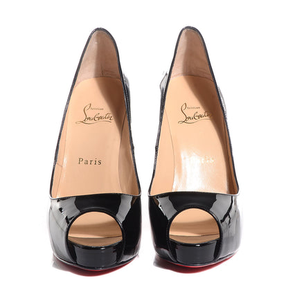 Christian Louboutin Patent Very Prive 120 Pumps 37 Black 2 of 5