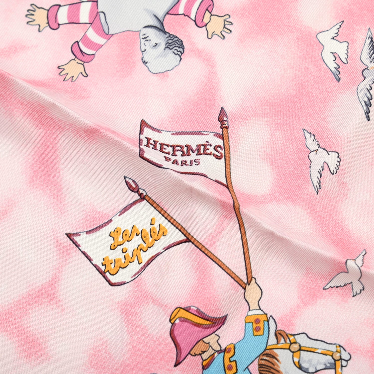 Hermes Silk Les Triples Scarf 90 7 of 12