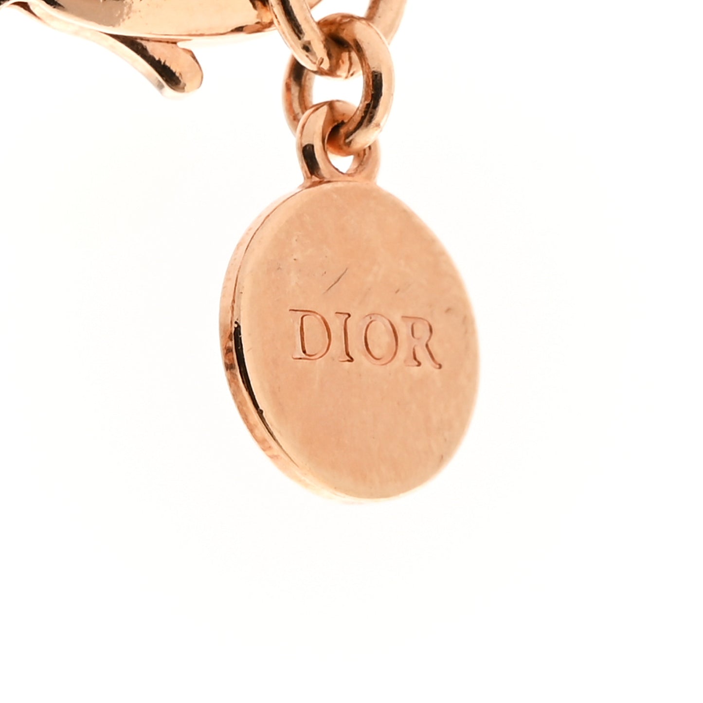 Metal Crystal 30 Montaigne Necklace Rose Gold