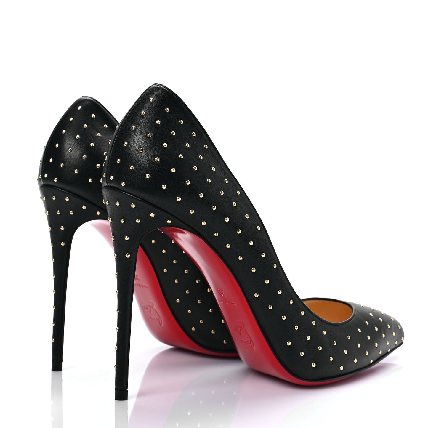 Nappa Pigalle Follies Plume 100 Pumps 39 Black Antique Gold