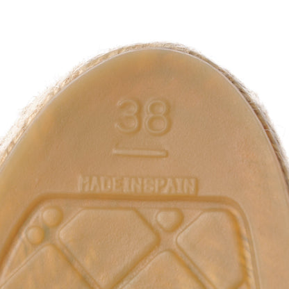 Chanel Lambskin Quilted CC Espadrilles 38 Beige 5 of 11