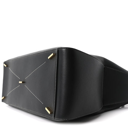 Salvatore Ferragamo Calfskin Star Large Tote Black 9 of 9