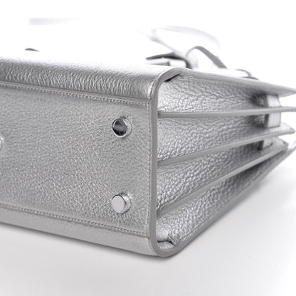 Saint Laurent Metallic Grained Calfskin Baby Sac De Jour Silver 9 of 9
