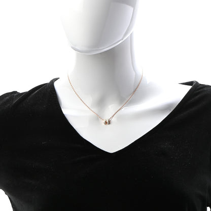 Hermes Lacquered Rose Gold Mini Pop H Pendant Necklace White 2 of 6