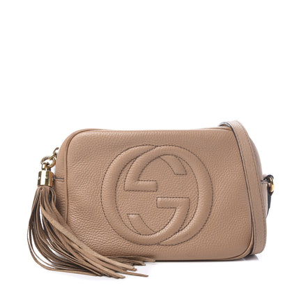 Gucci Pebbled Calfskin Small Soho Disco Bag Rose Beige 1 of 10