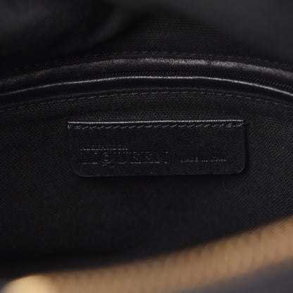 Alexander McQueen Calfskin Studded Padlock Skull Clutch Black 6 of 12