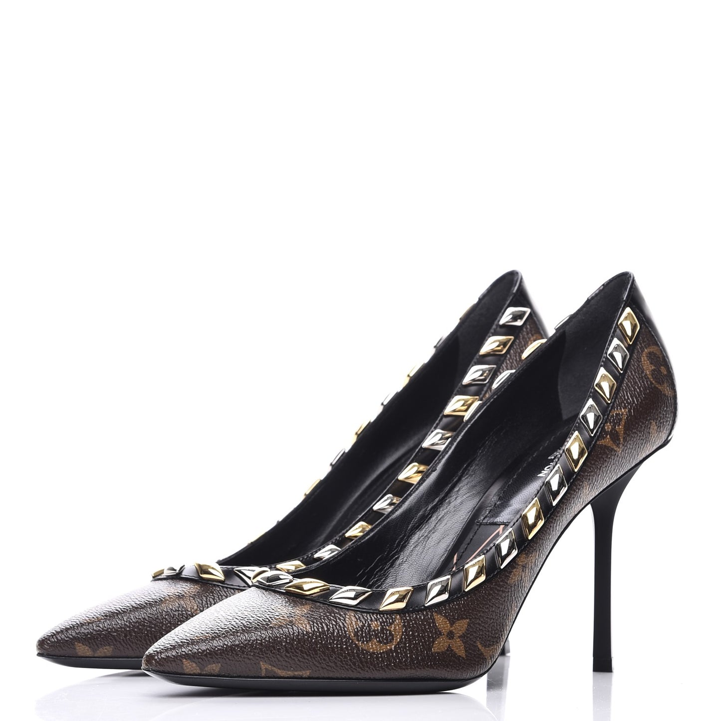 Calfskin Monogram Eldorado Pumps 37 Cacao