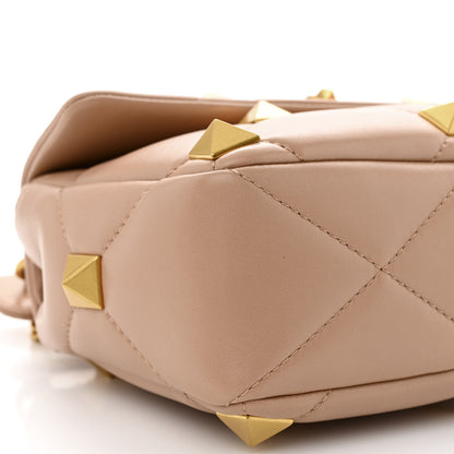 Valentino Garavani Nappa Medium Roman Stud Shoulder Bag Rose Cannelle 8 of 9