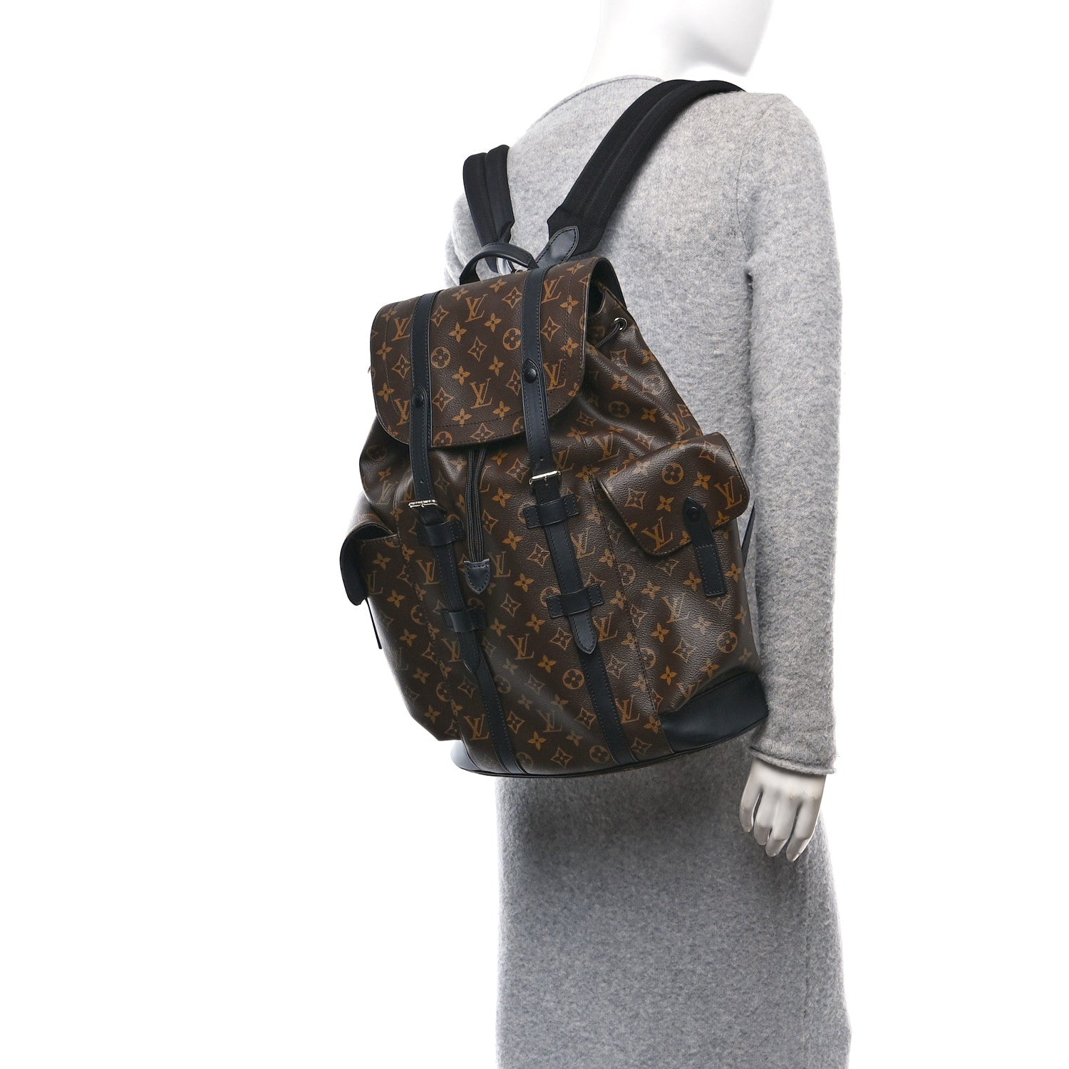 Louis Vuitton Monogram Macassar Christopher MM Backpack 3 of 19