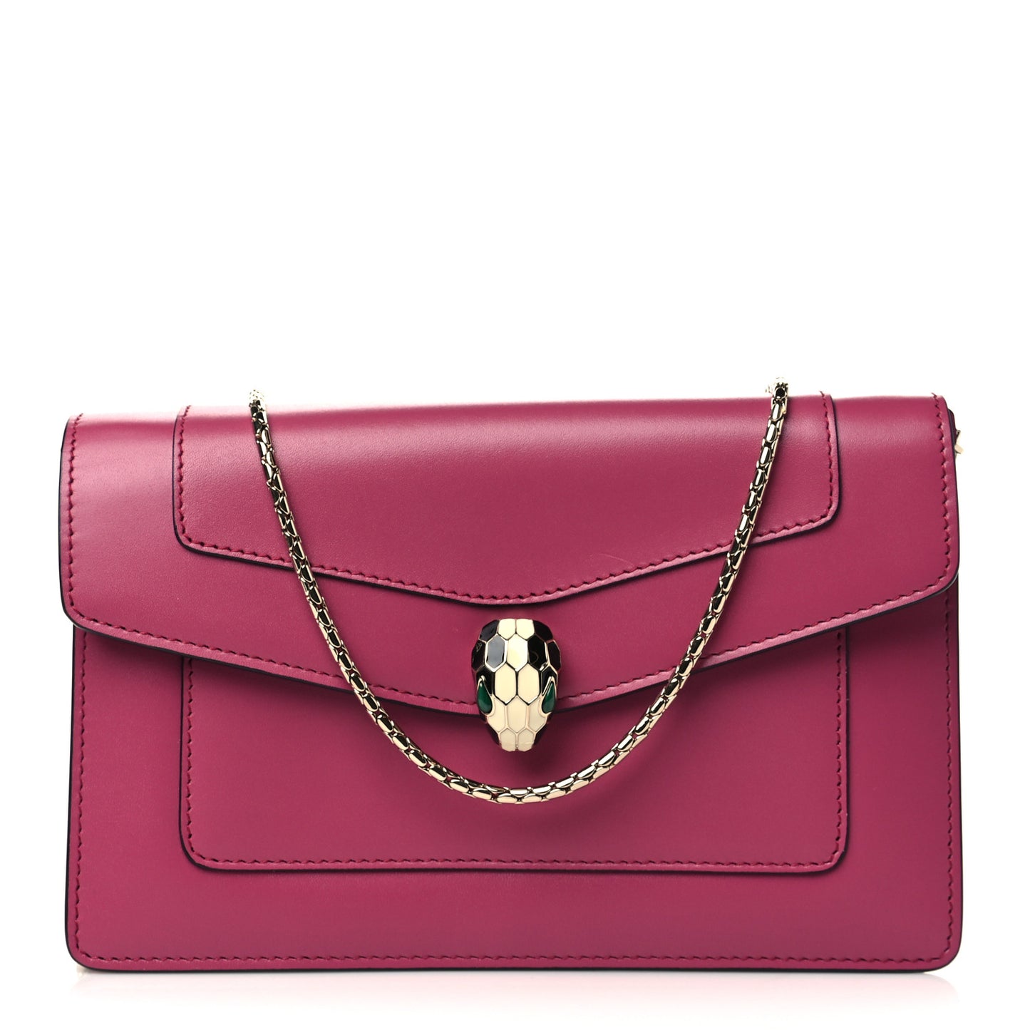 Calfskin Serpenti Forever Crossbody Bag Plum