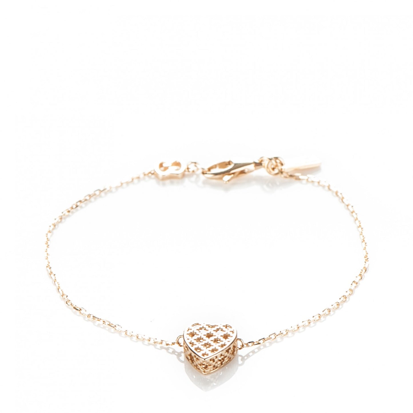 18K Yellow Gold Diamantissima Heart Bracelet