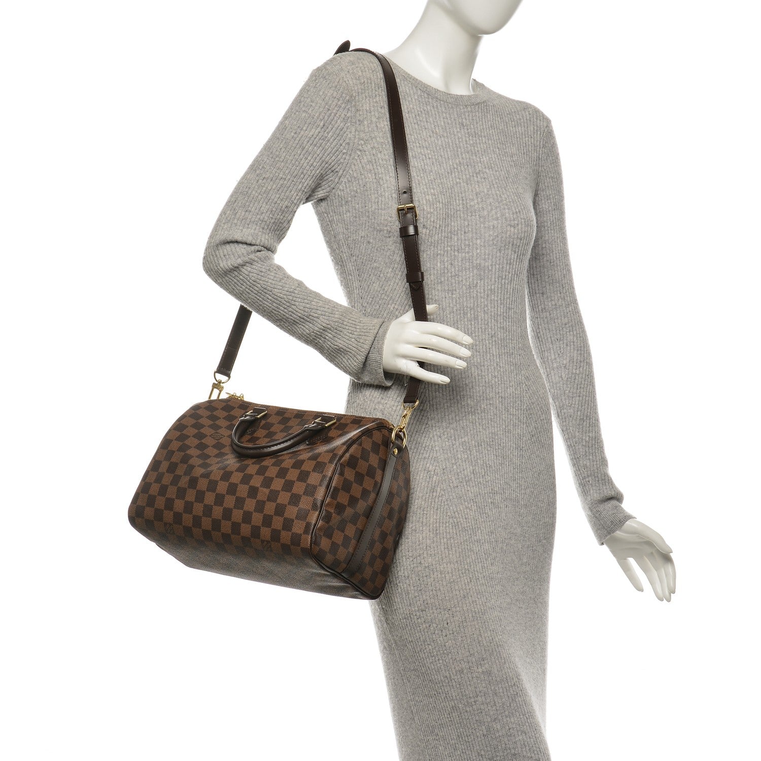 Louis Vuitton Damier Ebene Speedy Bandouliere 30 2 of 6