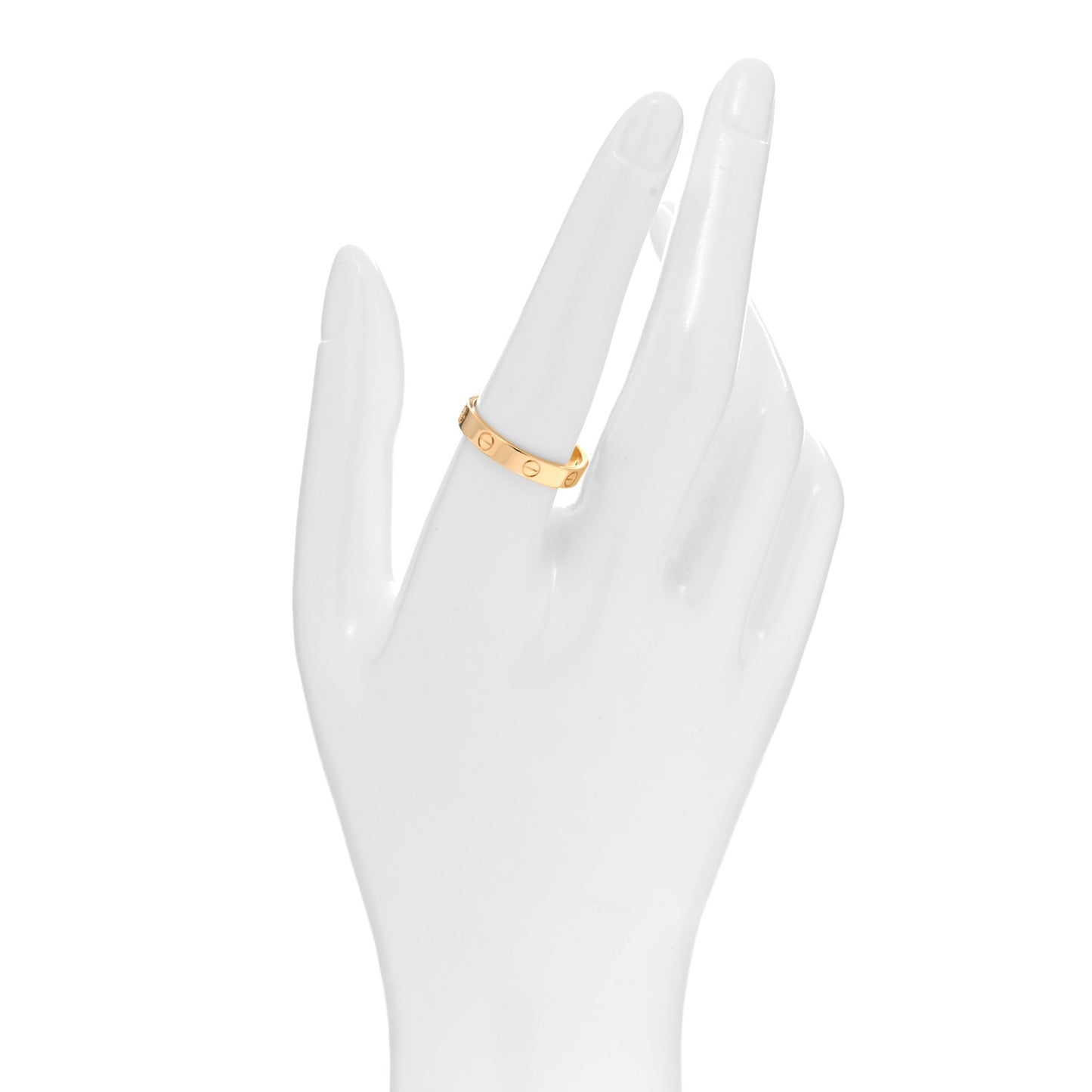 18K Yellow Gold 3.5mm LOVE Wedding Band Ring 59 8.75