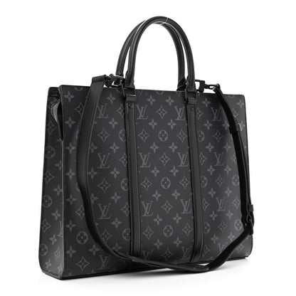 Louis Vuitton Monogram Eclipse Sac Plat Horizontal Zipper 2 of 10