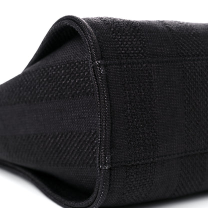 Chanel Mixed Fibers Striped Small Deauville Tote Black 8 of 10